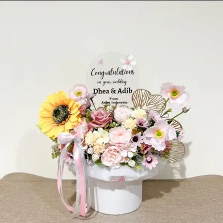 Bloom Box Akrilik Ucapan Wedding Ciawi