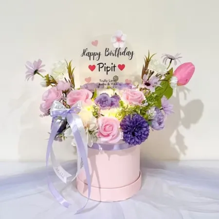 Bloom Box Akrilik Ucapan Ulang Tahun Ciawi